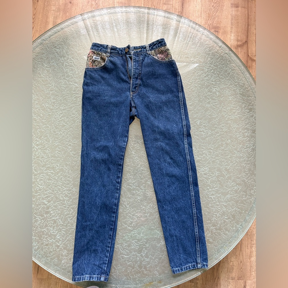 Vintage La Cetch floral patchwork jeans